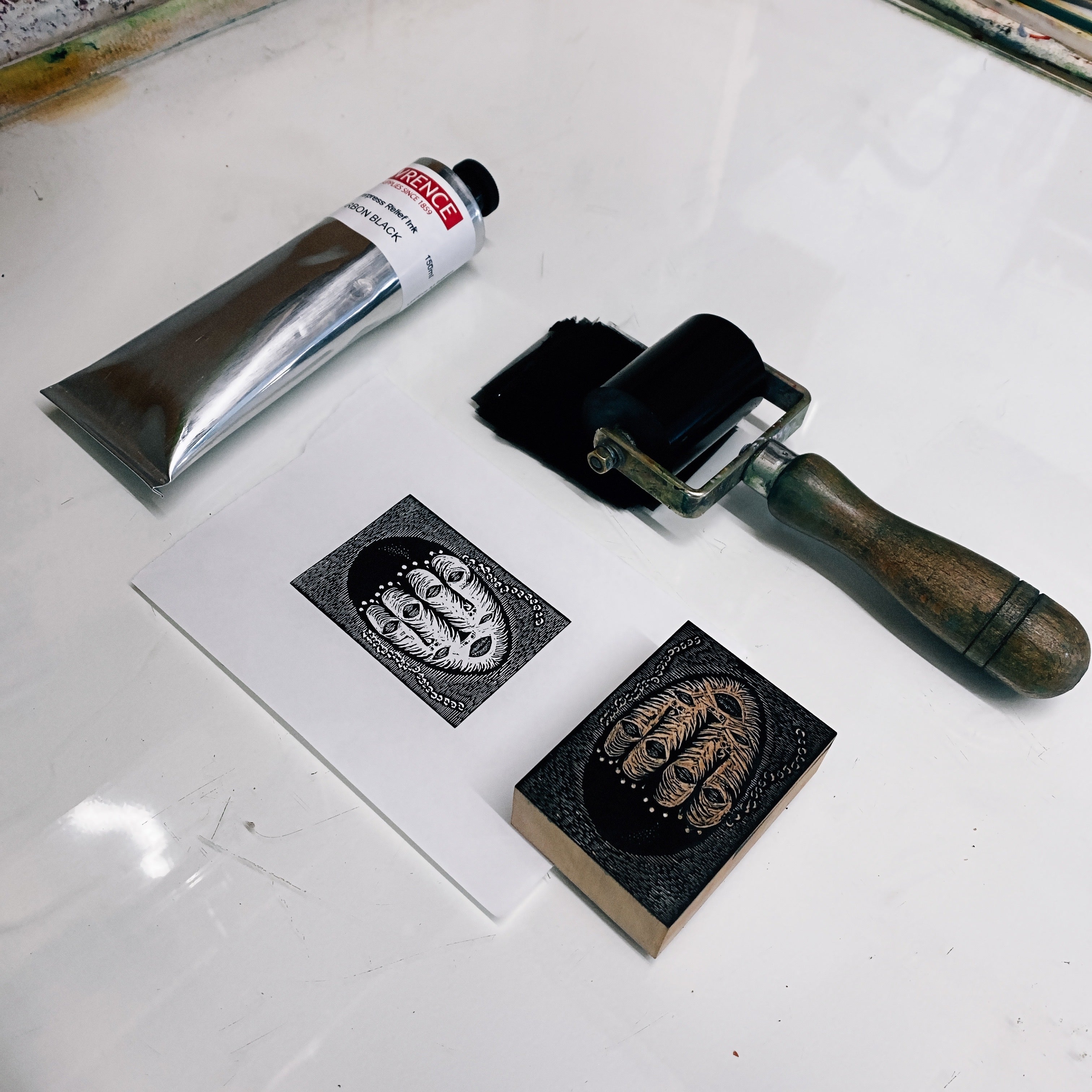 Lino, letterpress and woodcut prints