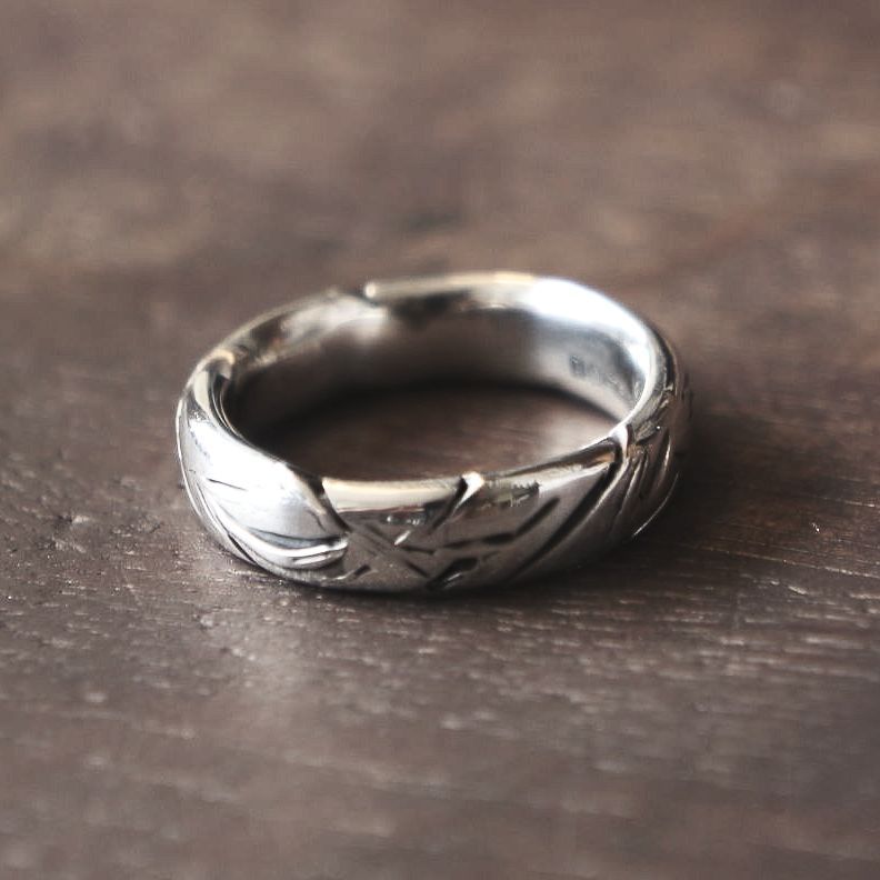 Slashed Silver Ring