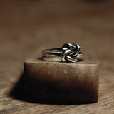 Joined Silver Knot Ring