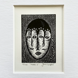 Mask I - Wood Engraving