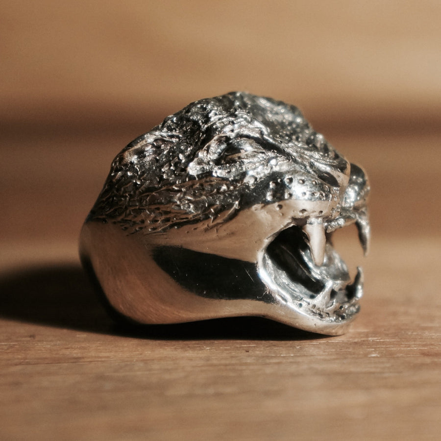 Silver Lion Ring - hand made jewellery silver jewlry
