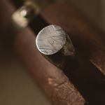Textured finish on the Round Signet Ring Jane Cooper from Speedshop BBC2