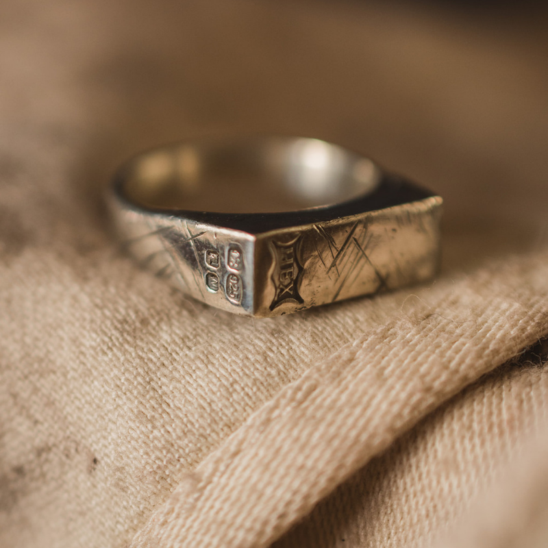 Silver 2025 rectangle ring