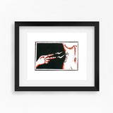 Electric Feel Lino Print