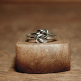 Joined Silver Knot Ring