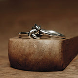 Joined Silver Knot Ring