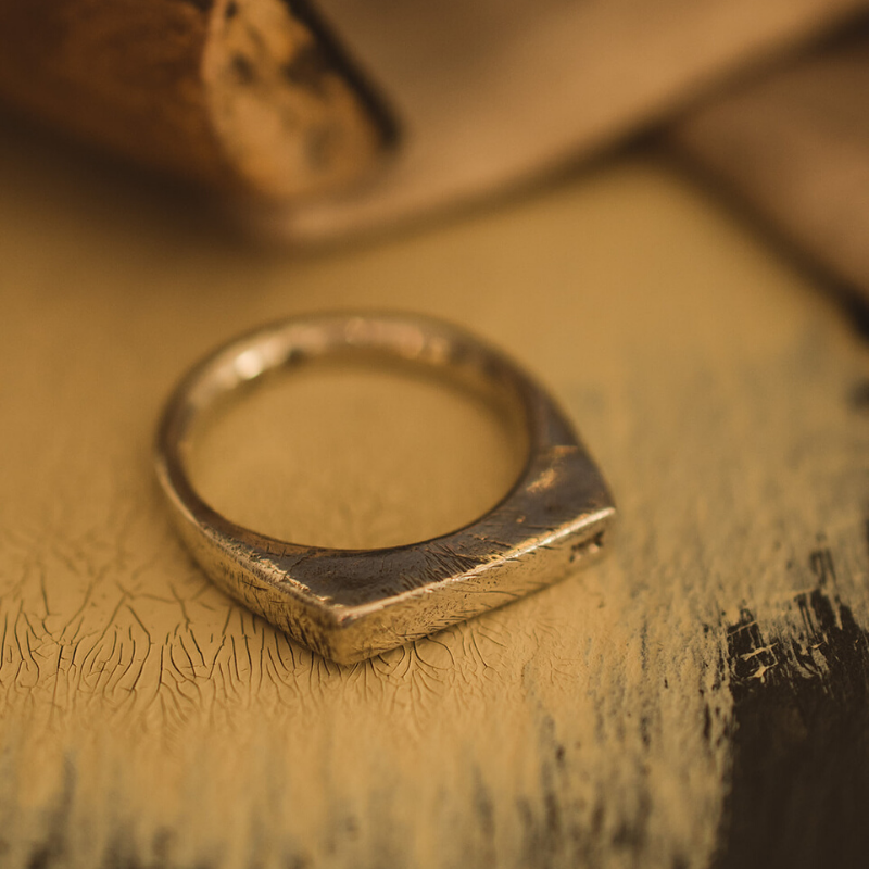 Small Rectangle Signet Ring