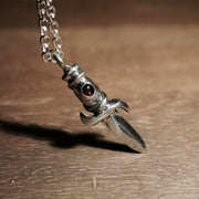 Silver dagger pendant | Knife Necklace | Hex Cavelli Pendant 