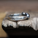 Triple Skull Ring Sterling silver jewellery